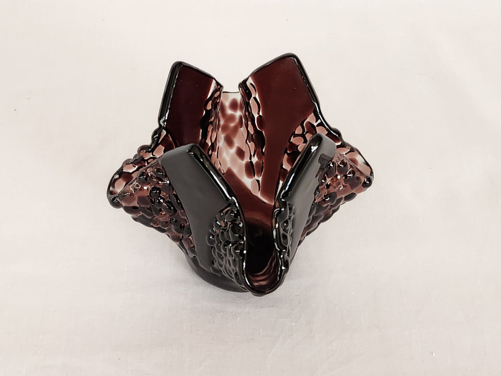 Tea Light Holder - Sparkle v - Deep Plum - Aurora