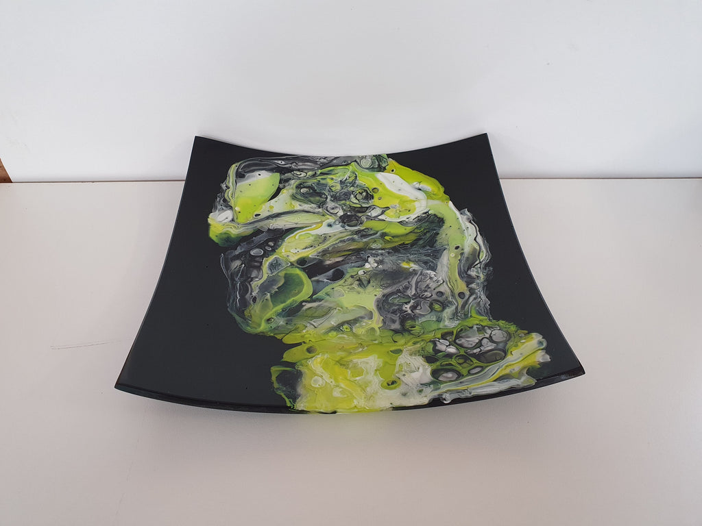 Flared Square Plate - 300 - Melt - Spring Trio Ink - M240