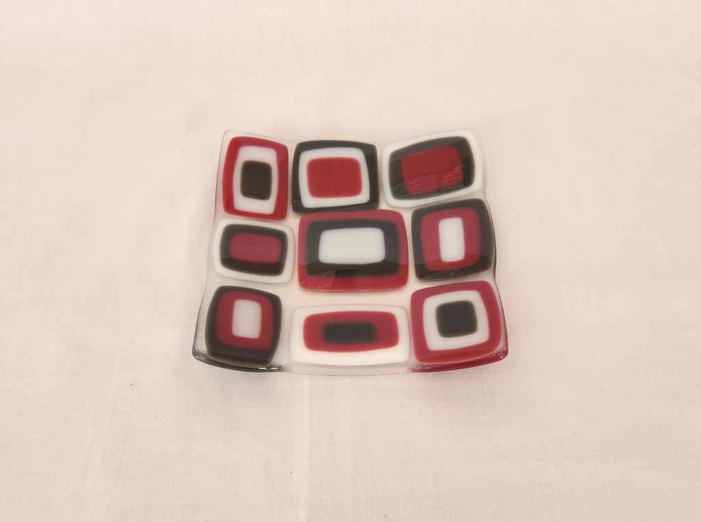 Flared Square Plate - 150 - Brenda - Pink Trio