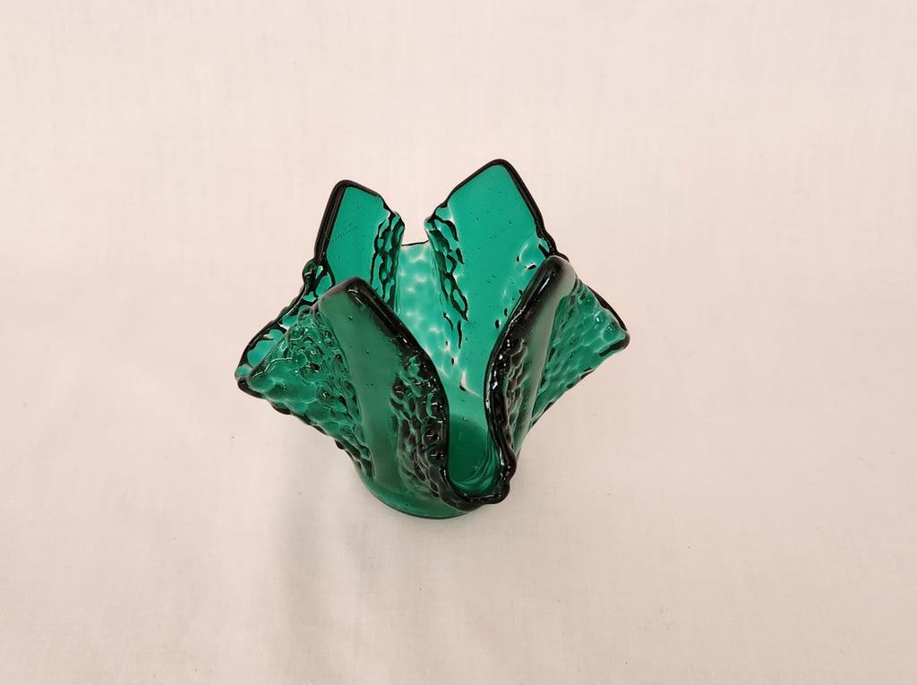 Tea Light Holder - Sparkle v - Emerald