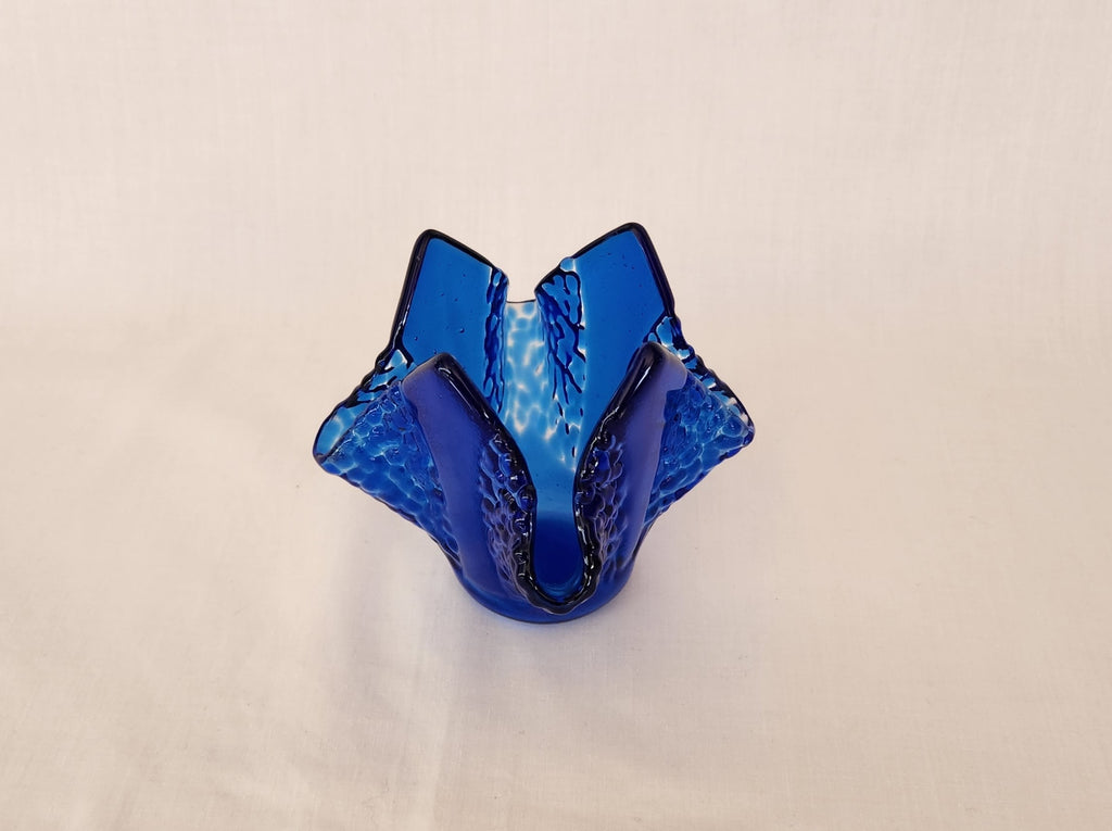 Tea Light Holder - Sparkle v - True Blue