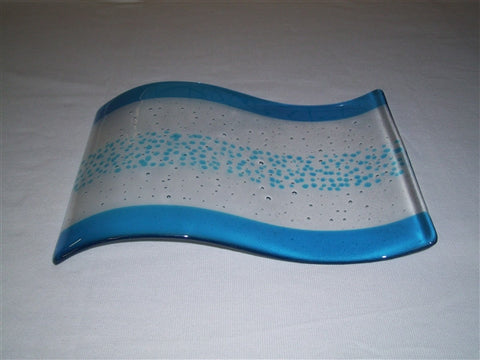 Double Curve - Bands & Sprinkles - Pure Turquoise