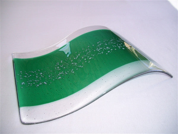 Double Curve - Bands & Sprinkles - Pure Emerald Snow