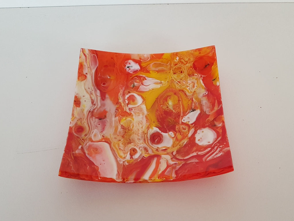 Flared Square Plate - 150 - Melt - Lava - M200