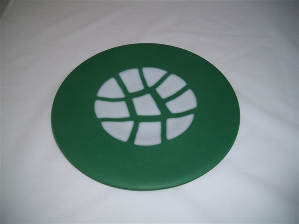 Round Plate - Stepping Stones - Satin Jade Snow