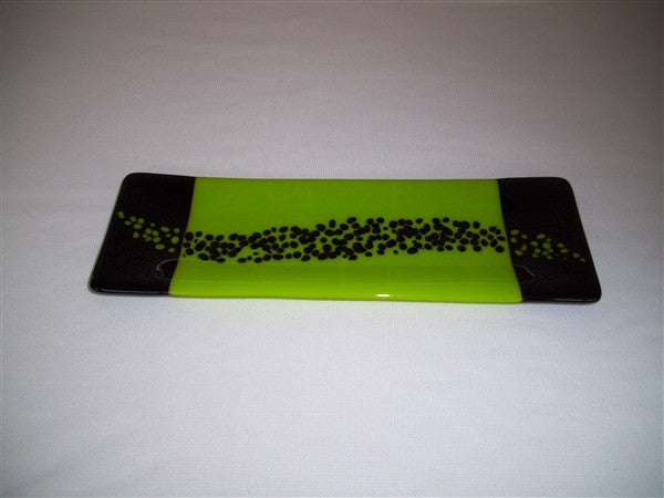 Shallow Rectangular Plate - 105 - Changing Breeze - Spring Opal Ink