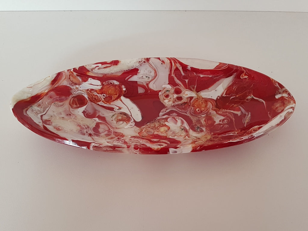 Short Oval Dish - Melt - Strawberry - M178