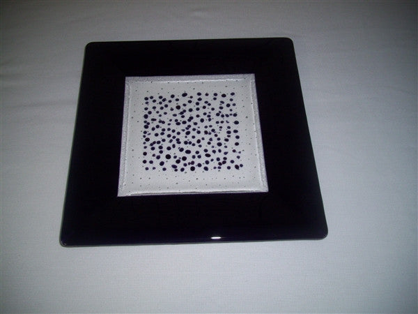 Square Plate - 300 - Framed Sprinkles - Pure Deep Purple