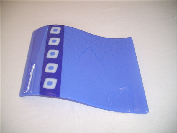 Warped Double Curve - Twin Diamond Peaks - Cobalt Trio