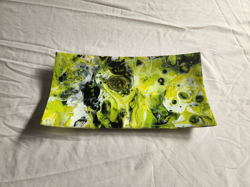 Flared Rectangular Plate - Melt - Spring Trio - M471