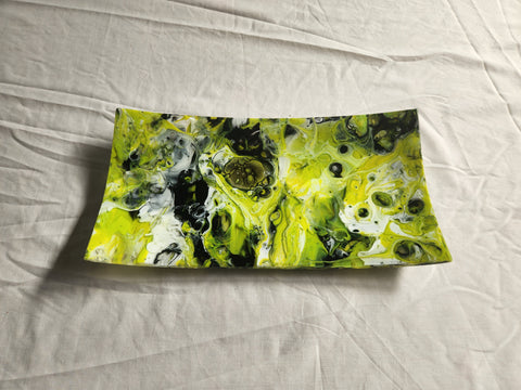 Flared Rectangular Plate - Melt - Spring Trio - M471