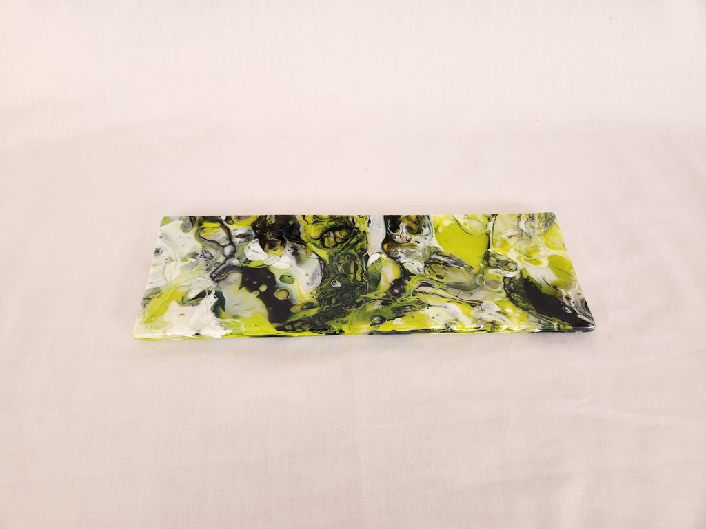 Shallow Rectangular Plate - 105 - Melt - Spring Trio - M423