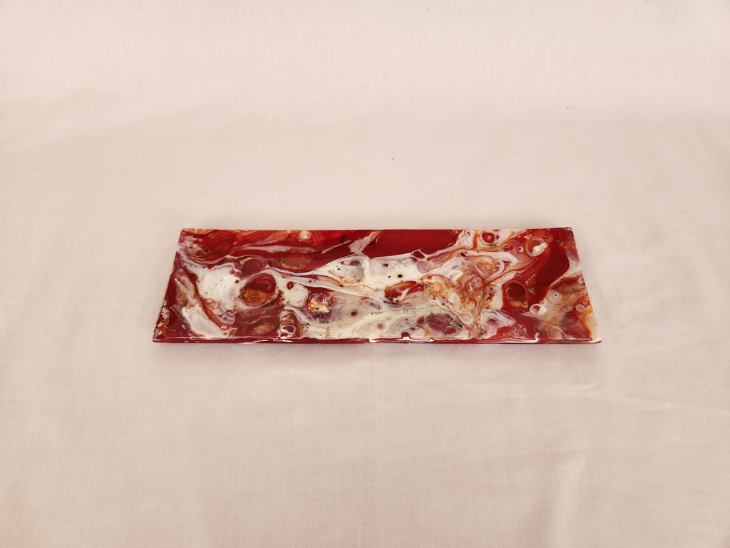 Shallow Rectangular Plate - 105 - Melt - Strawberry - M439