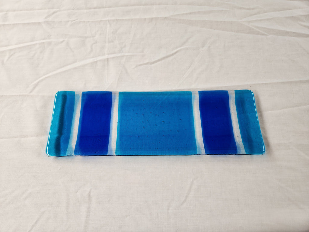 Shallow Rectangular Plate - 105 - Stripey - 5204