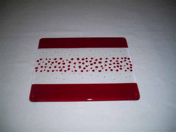 Cheese Board Small - Bands & Sprinkles - Pure Red