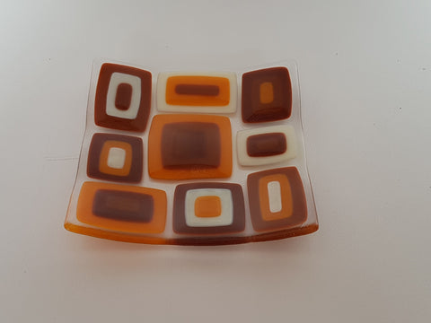 Flared Square Plate - 150 - Brenda - 4 Autumn