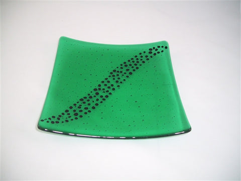 Flared Square Plate - 245 - Breeze - Emerald Ink