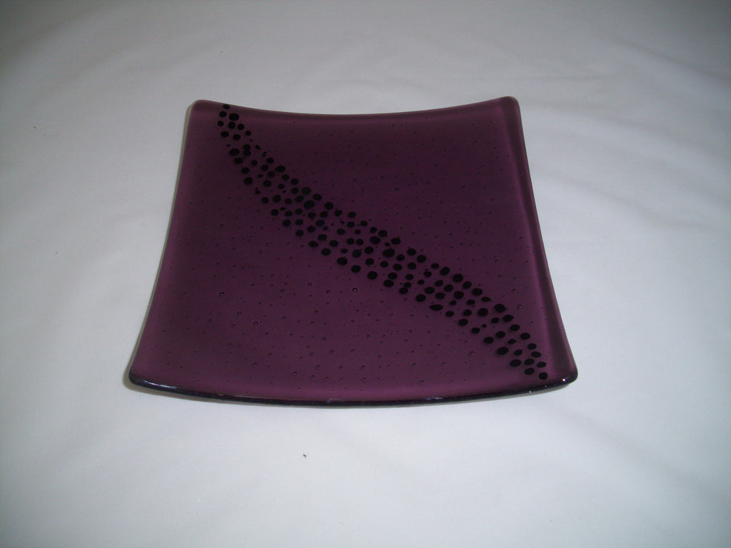 Flared Square Plate - 245 - Breeze - Light Violet Ink