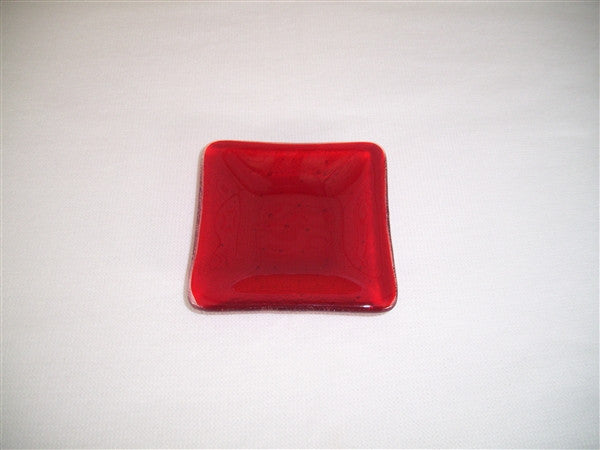 Mini Square Dish  - Delight - Red