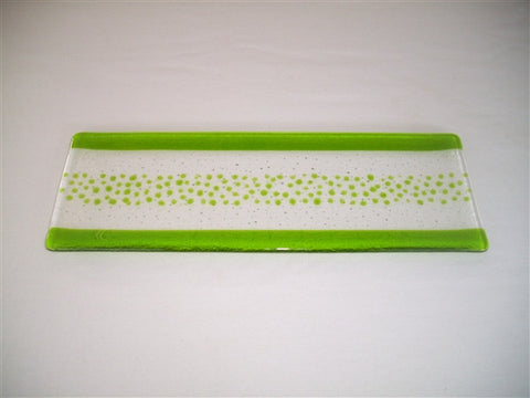 Shallow Rectangular Plate - 130 - Bands & Sprinkles - Pure Spring
