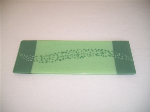 Shallow Rectangular Plate - 130 - Changing Breeze - Mint Duo