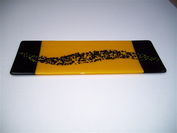 Shallow Rectangular Plate - 130 - Changing Breeze - Sunflower Ink