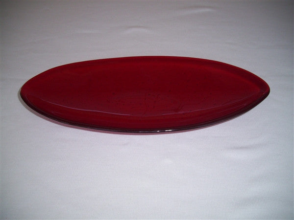 Short Oval Dish - Delight - Red