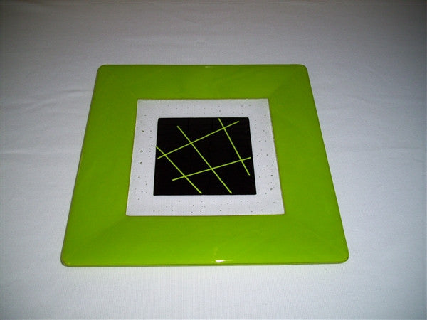 Square Plate - 300 - Framed Stix - Pure Spring Opal Ink